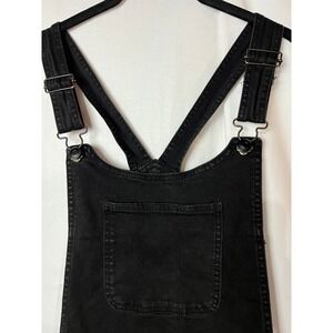 Celebrity Pink Black Denim Overalls Womens Size 11 Flare Leg Bib Front Jumpsuit